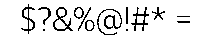 IvySoft Light Font OTHER CHARS