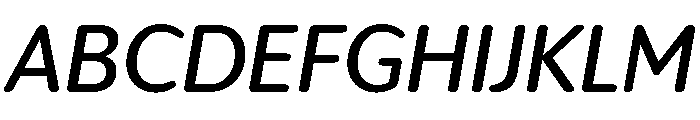 IvySoft Medium Italic Font UPPERCASE