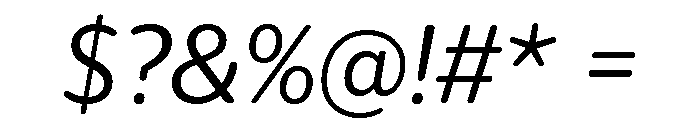 IvySoft Regular Italic Font OTHER CHARS
