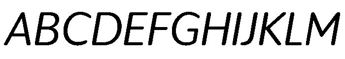 IvySoft Regular Italic Font UPPERCASE