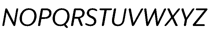 IvySoft Regular Italic Font UPPERCASE