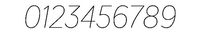 IvySoft Thin Italic Font OTHER CHARS