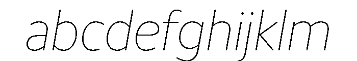 IvySoft Thin Italic FONT