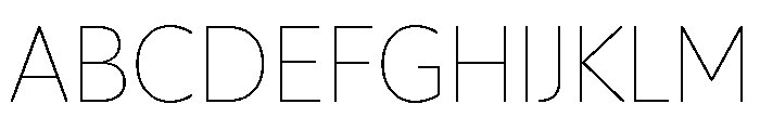 IvySoft Thin Font UPPERCASE