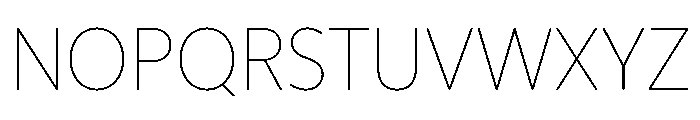 IvySoft Thin Font UPPERCASE