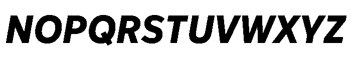 IvyStyle Sans Bold Italic Font UPPERCASE