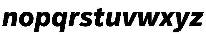 IvyStyle Sans Bold Italic Font LOWERCASE