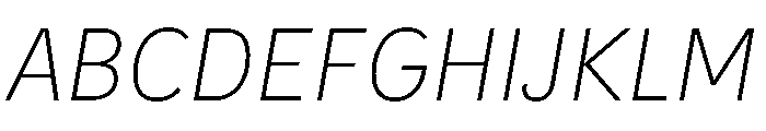 IvyStyle Sans Italic Font UPPERCASE
