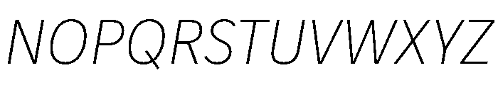 IvyStyle Sans Italic Font UPPERCASE