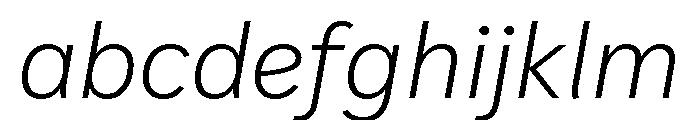IvyStyle Sans Light Italic FONT