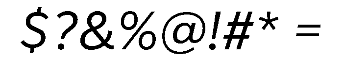 IvyStyle Sans Regular Italic Font OTHER CHARS
