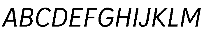 IvyStyle Sans Regular Italic Font UPPERCASE