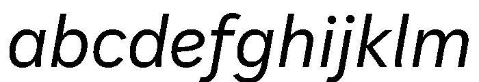 IvyStyle Sans Regular Italic FONT