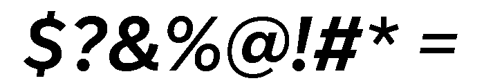 IvyStyle Sans Semi Bold Italic Font OTHER CHARS