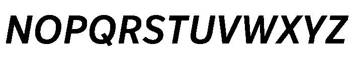 IvyStyle Sans Semi Bold Italic Font UPPERCASE