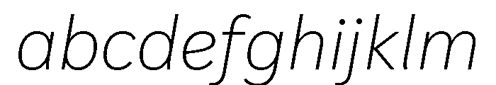 IvyStyle Sans Thin Italic FONT