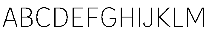 IvyStyle Sans Thin Font UPPERCASE