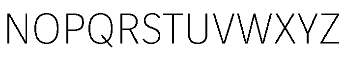 IvyStyle Sans Thin Font UPPERCASE