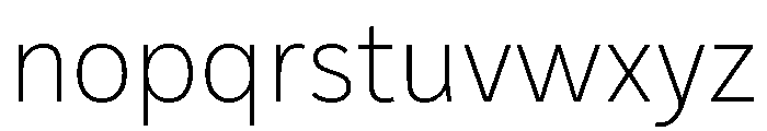 IvyStyle Sans Thin Font LOWERCASE