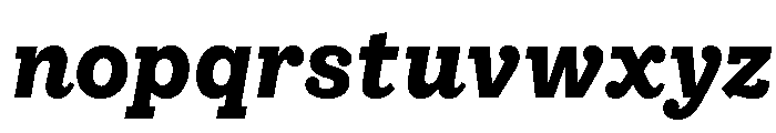 IvyStyle Typewriter Bold Italic Font LOWERCASE
