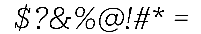 IvyStyle Typewriter Light Italic Font OTHER CHARS