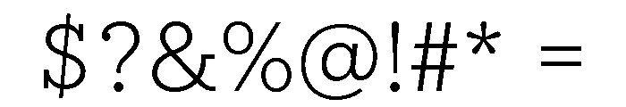 IvyStyle Typewriter Light Font OTHER CHARS