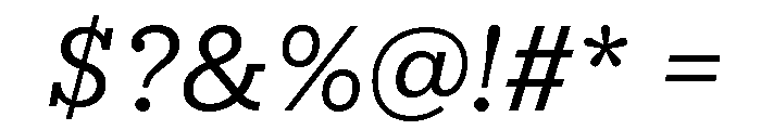IvyStyle Typewriter Regular Italic Font OTHER CHARS