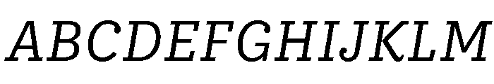 IvyStyle Typewriter Regular Italic Font UPPERCASE