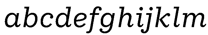 IvyStyle Typewriter Regular Italic FONT
