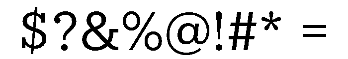 IvyStyle Typewriter Regular Font OTHER CHARS