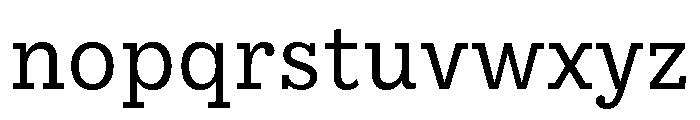 IvyStyle Typewriter Regular Font LOWERCASE