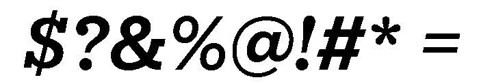 IvyStyle Typewriter Semi Bold Italic Font OTHER CHARS