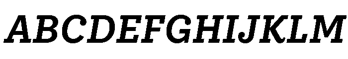 IvyStyle Typewriter Semi Bold Italic Font UPPERCASE