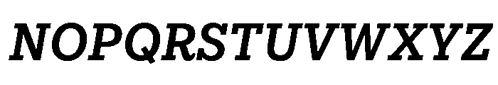 IvyStyle Typewriter Semi Bold Italic Font UPPERCASE