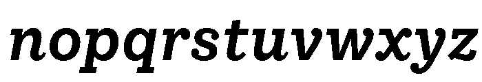 IvyStyle Typewriter Semi Bold Italic Font LOWERCASE