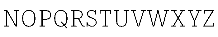 IvyStyle Typewriter Thin Font UPPERCASE