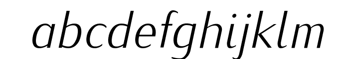IwonaLight-Italic Font LOWERCASE