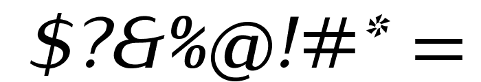 IwonaMedium-Italic Font OTHER CHARS