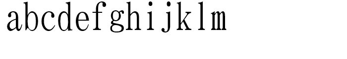 Iwata K News MIWA Thin Font LOWERCASE