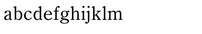 Iwata Mincho Old Medium Font LOWERCASE