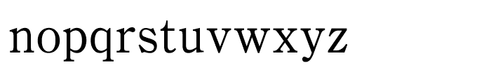 Iwata News Mincho Medium Font LOWERCASE