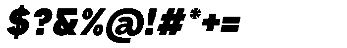 Iwagumi Sans Black Italic Font OTHER CHARS