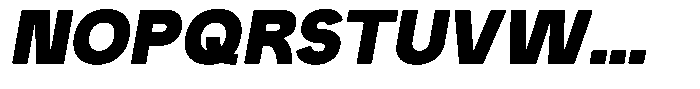 Iwagumi Sans Black Italic Font UPPERCASE