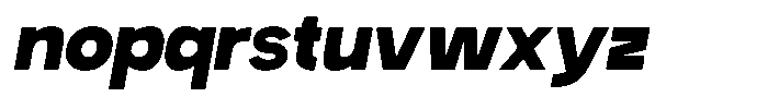 Iwagumi Sans Black Italic Font LOWERCASE