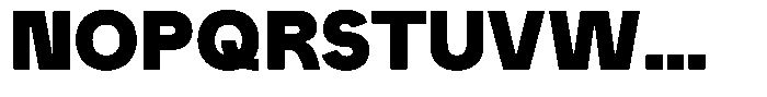 Iwagumi Sans Black Font UPPERCASE