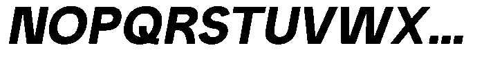 Iwagumi Sans Bold Italic Font UPPERCASE