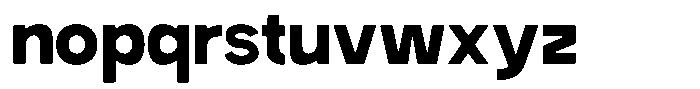 Iwagumi Sans Extra Bold Font LOWERCASE