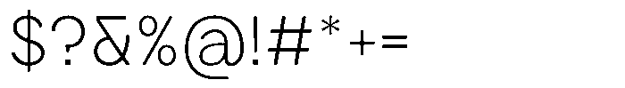Iwagumi Sans Extra Light Font OTHER CHARS