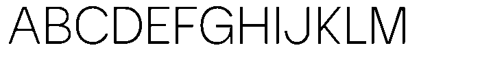 Iwagumi Sans Extra Light Font UPPERCASE