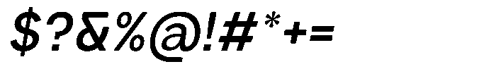 Iwagumi Sans Medium Italic Font OTHER CHARS